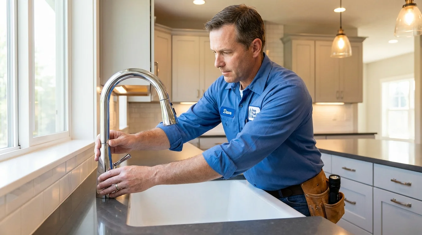 Kitchen faucet installation by Johns Plumbing LLC in Iraan