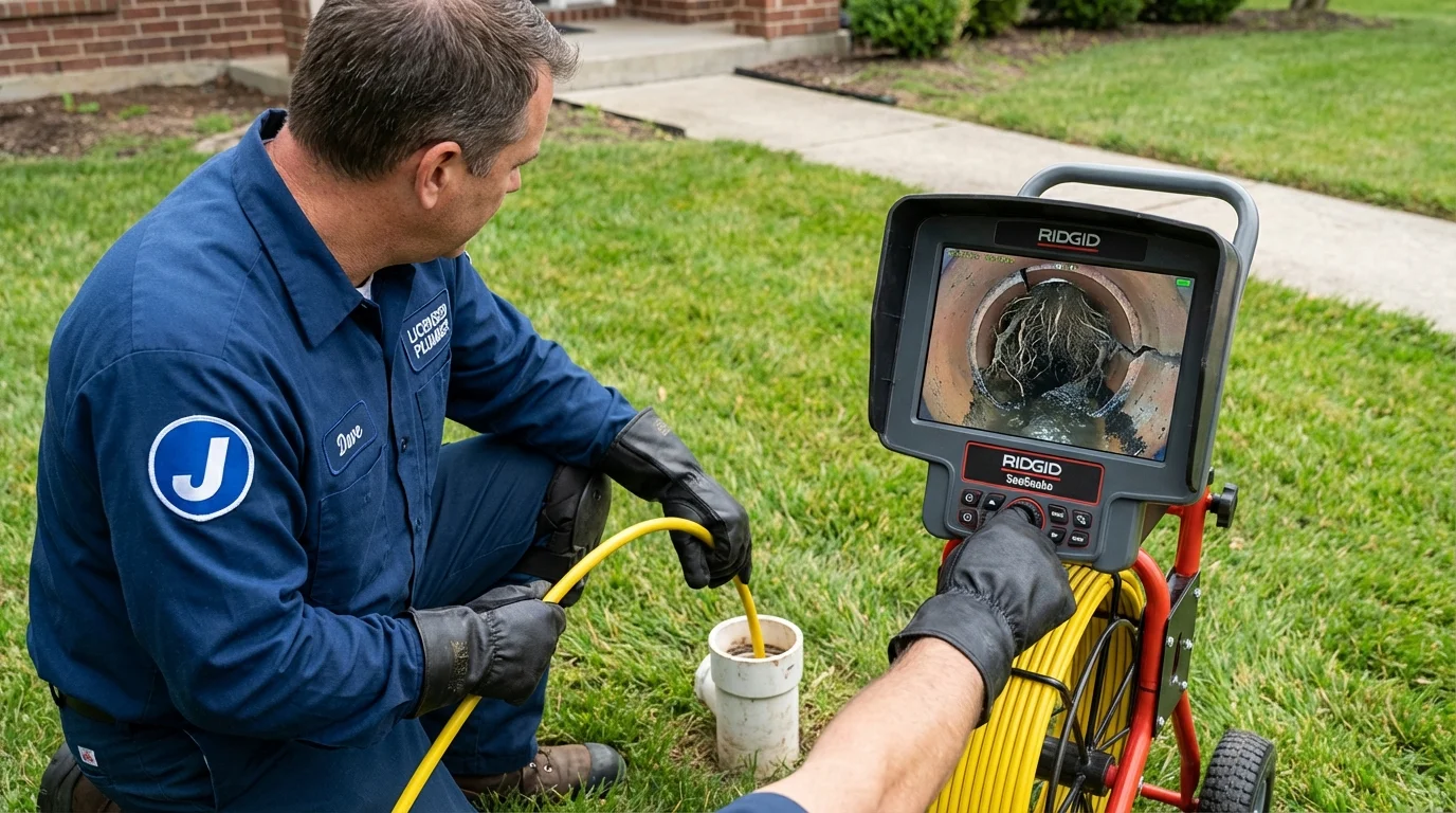 Sewer camera inspection being performed by Johns Plumbing LLC in Iraan